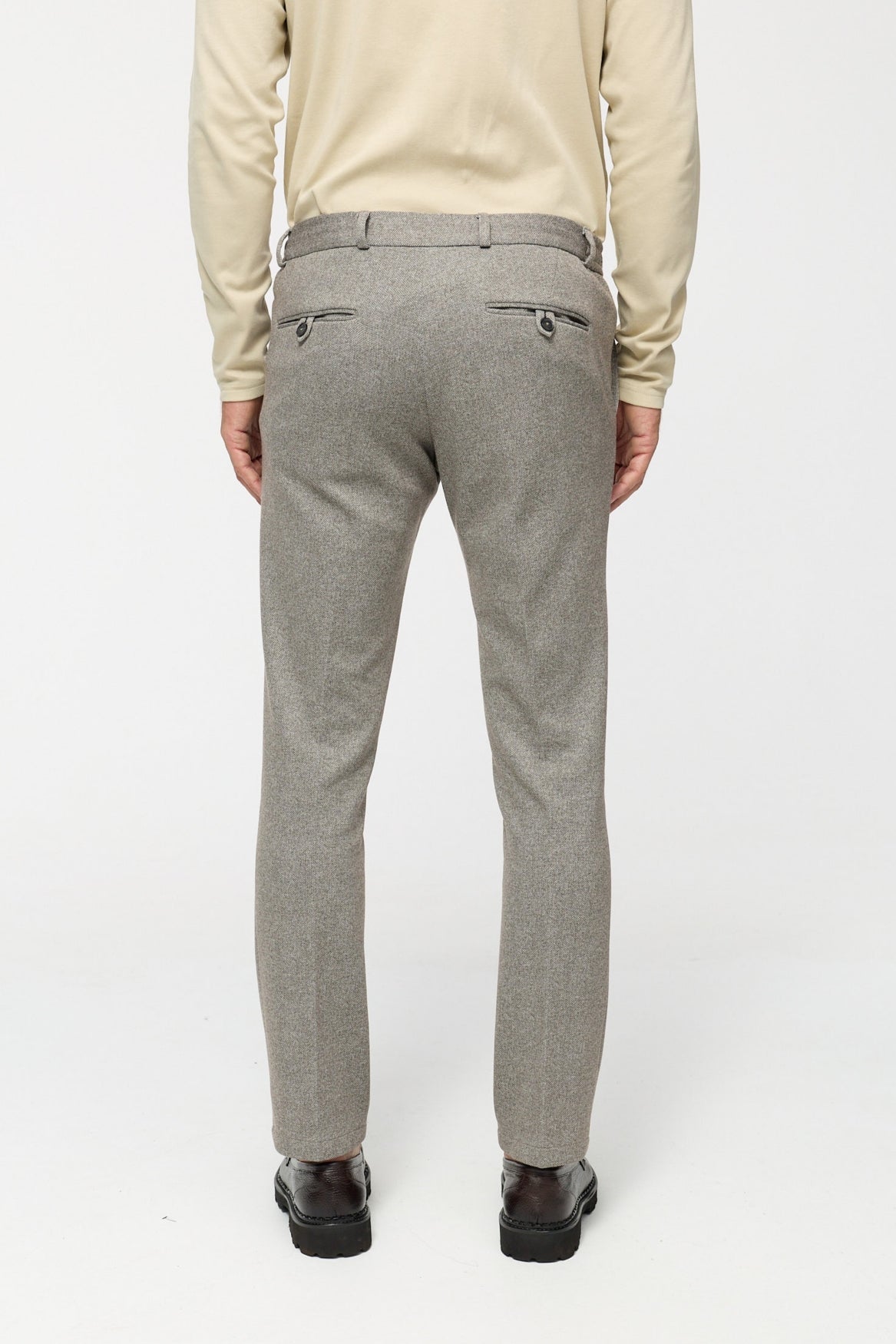 Herren Hose DiSpartaflex SE in Med. Beige, Rückansicht