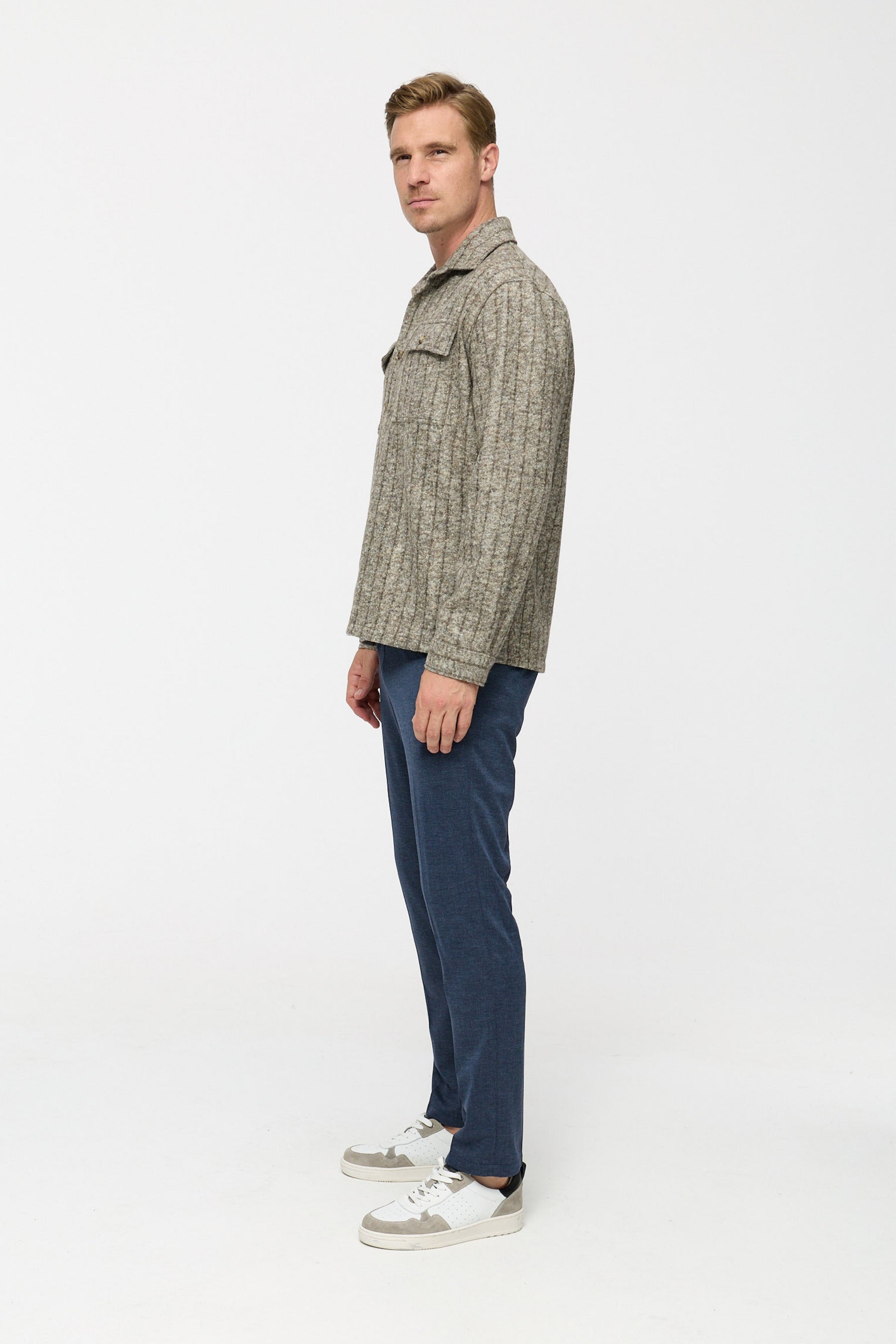 Overshirt DiTyler 252661-770 Beige Striped
