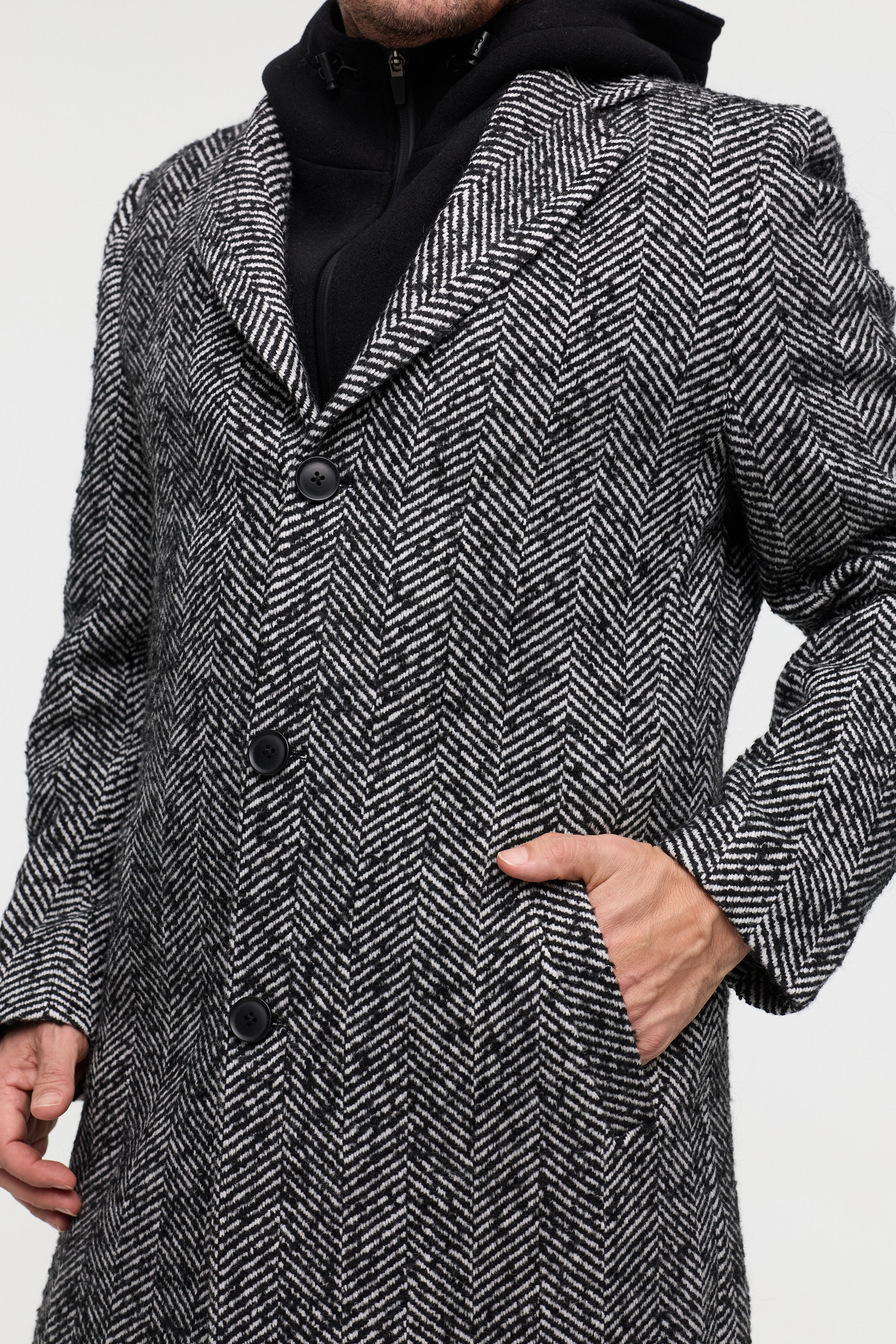 Mantel DiArvid 252816-910 Schwarz-Weiß