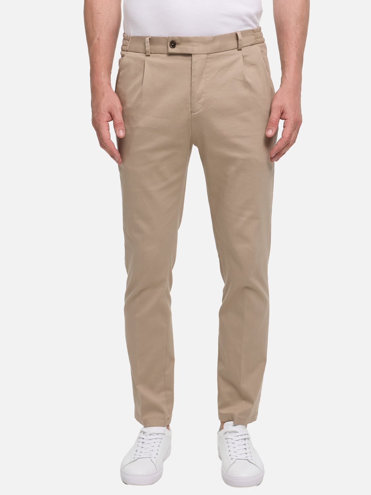 Herren Hose DiClifferW SE in Med. Beige, Vorderansicht