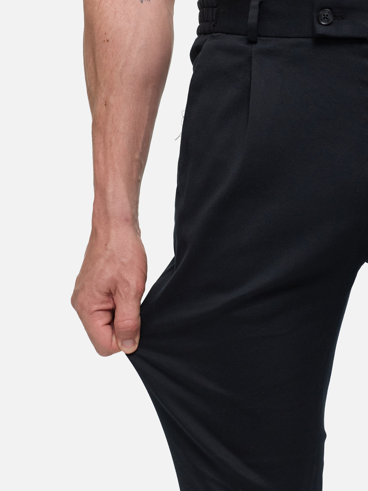 Herren Hose DiClifferW SE in Black, Detailansicht