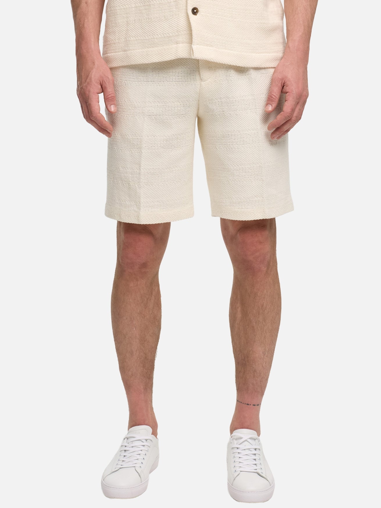 Herren Shorts DiPino SE in Offwhite, Vorderansicht