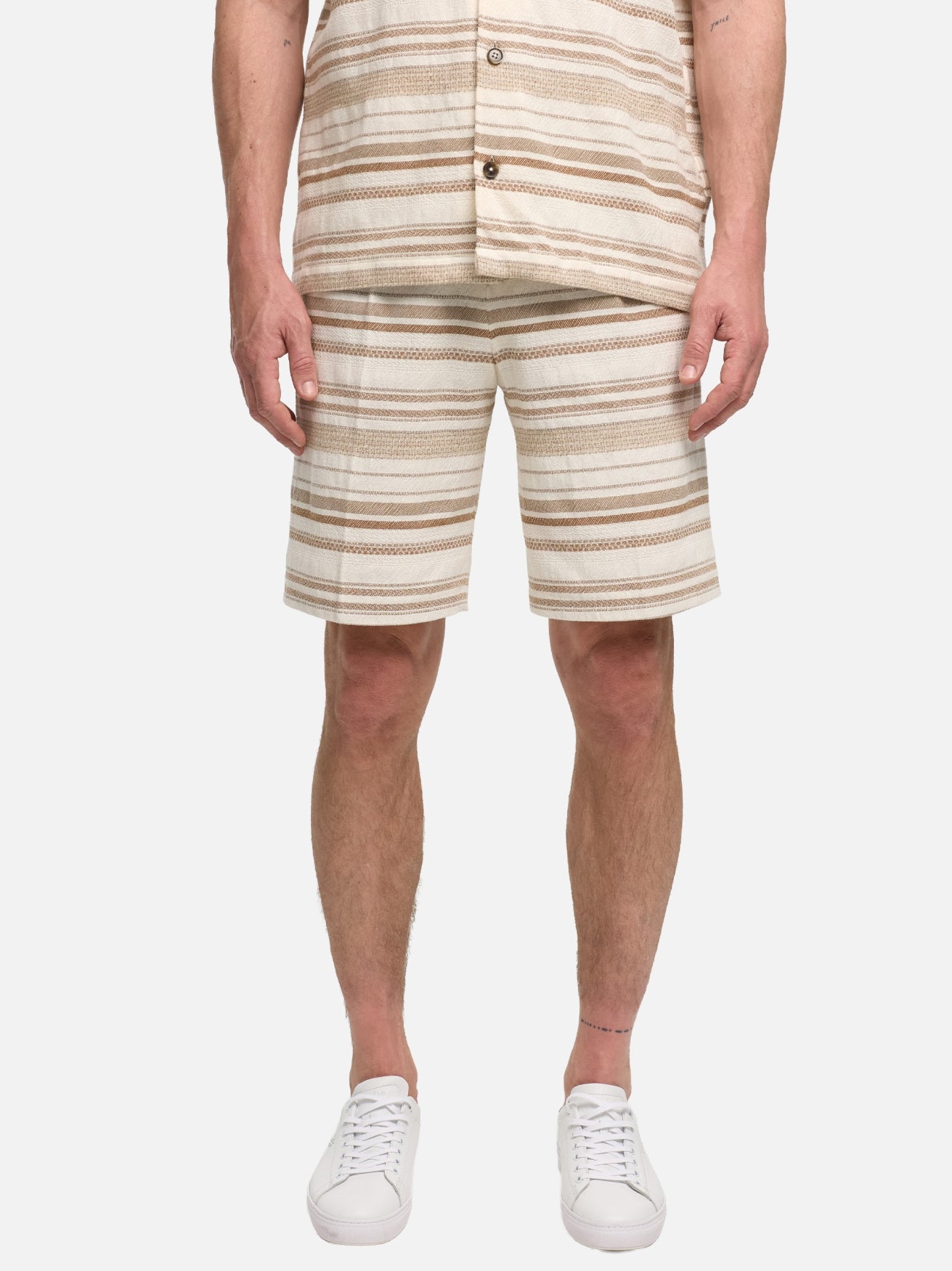 Herren Shorts DiPino SE in Med. Beige, Vorderansicht