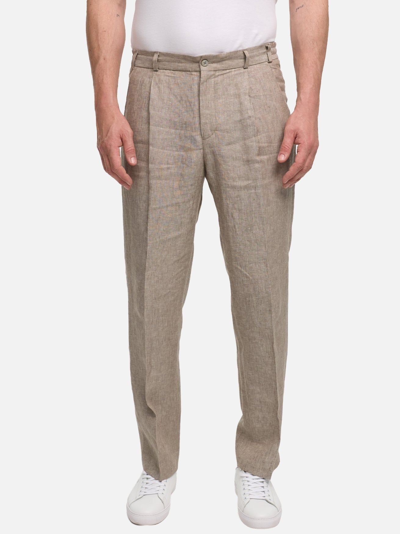 Herren Hose DiUnic C SE in Med. Beige, Vorderansicht