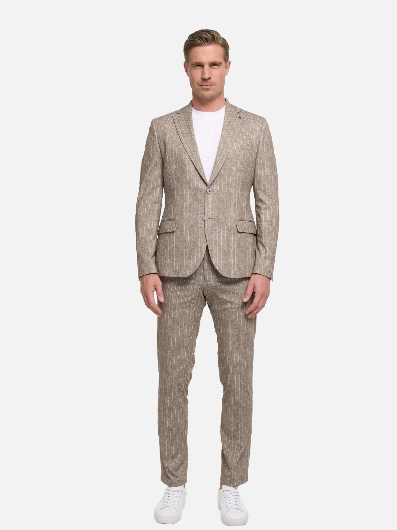 Jersey Anzug Slim Fit | 261649 | Dk. Beige