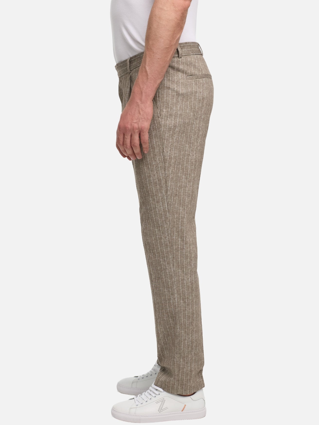 Herren Hose DiConnor40 SE in Dk. Beige, Seitenansicht