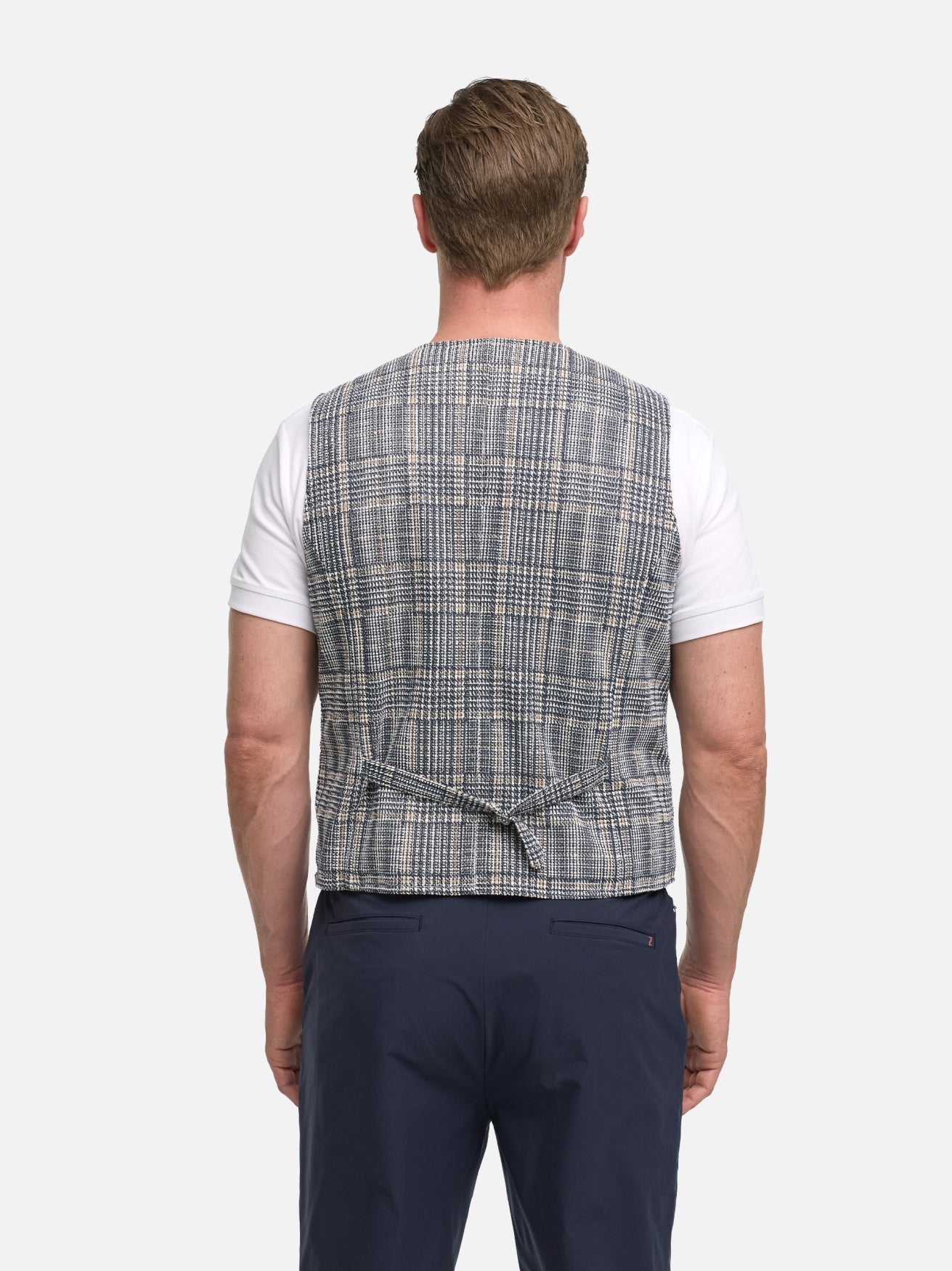Herren Weste DiWim in Med. Blue, Rückansicht