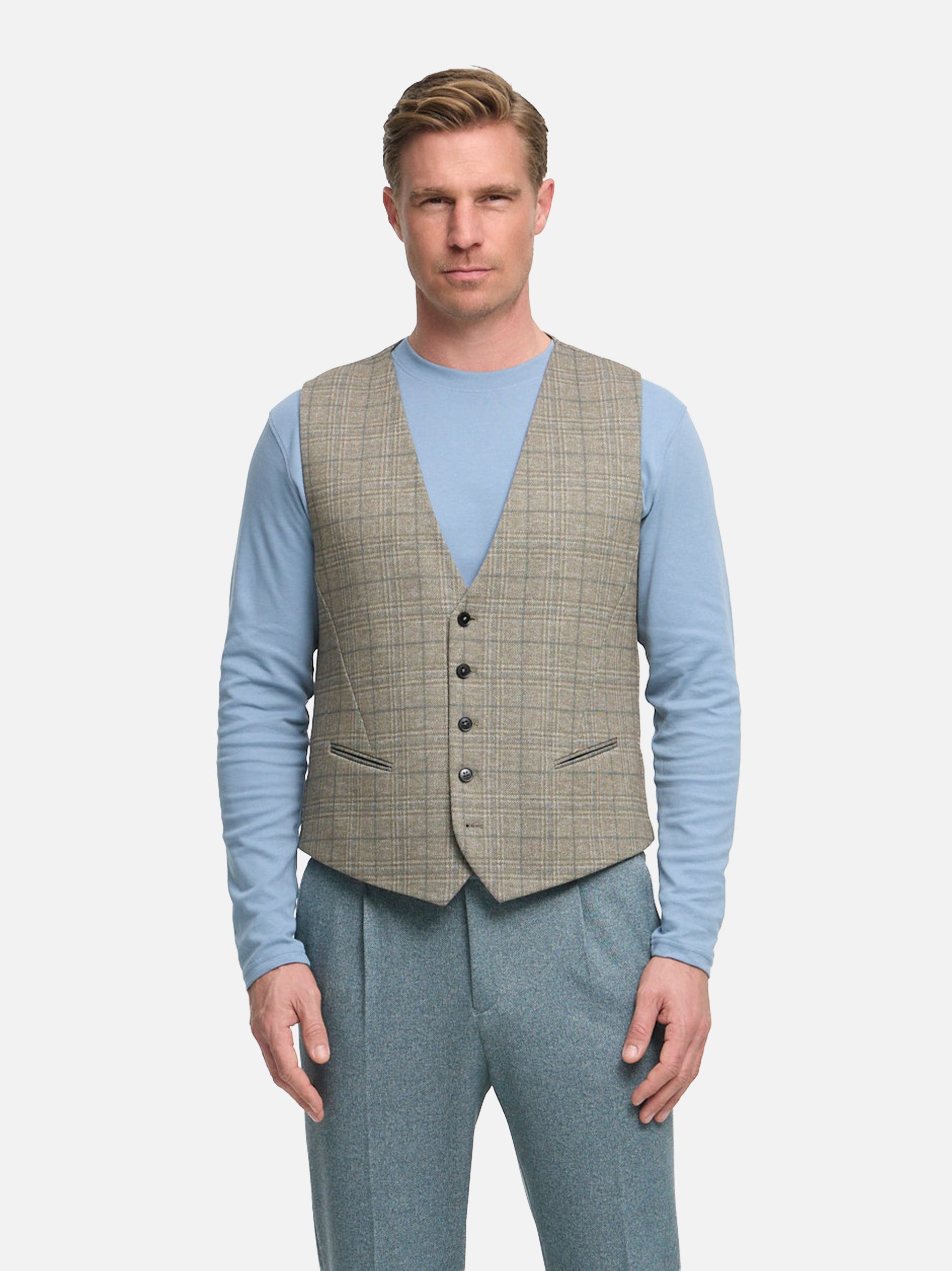 DiWesley Anzugweste Slim Fit | Med. Beige