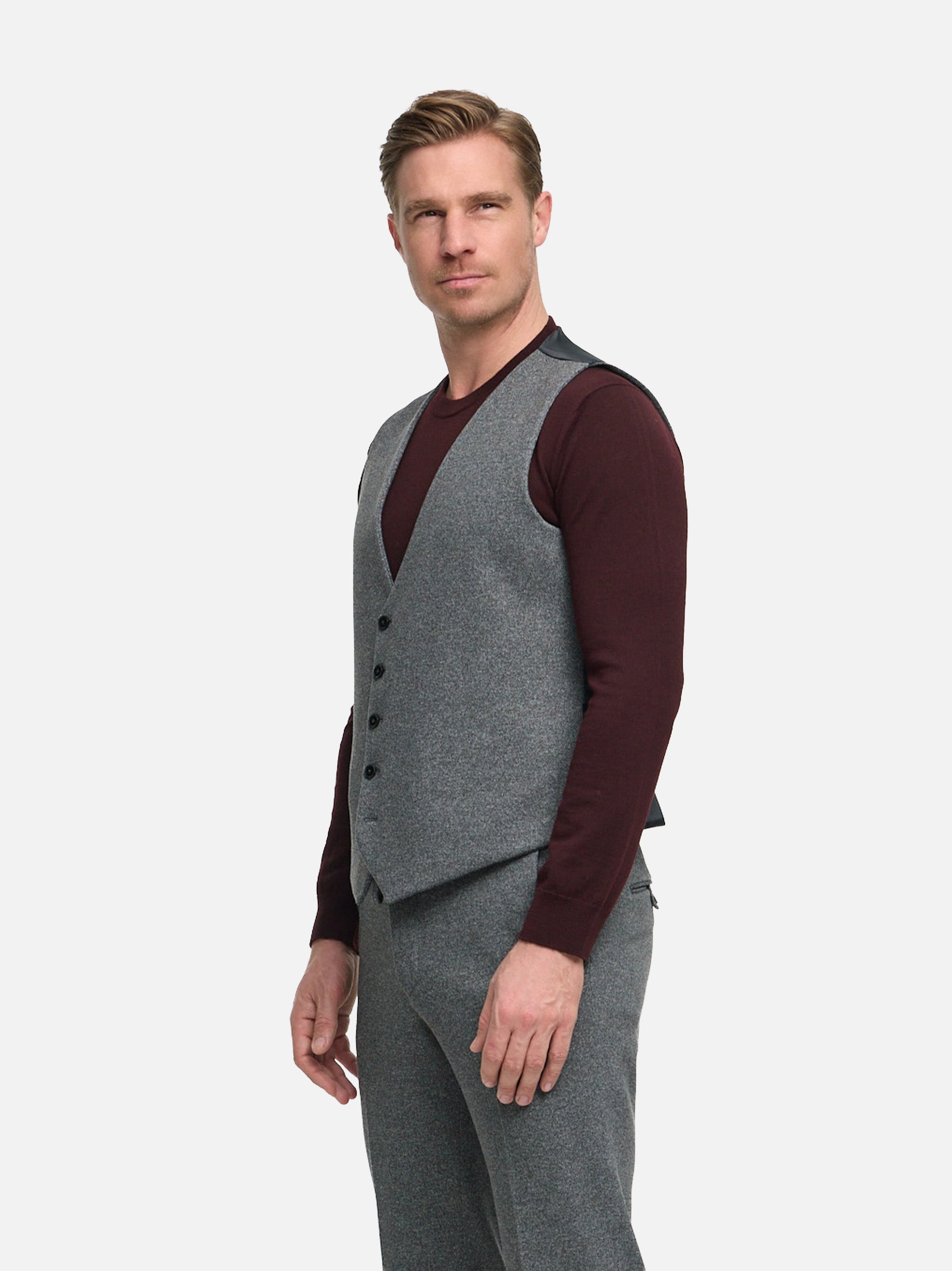 DiWesley Anzugweste Slim Fit | Dk. Grey