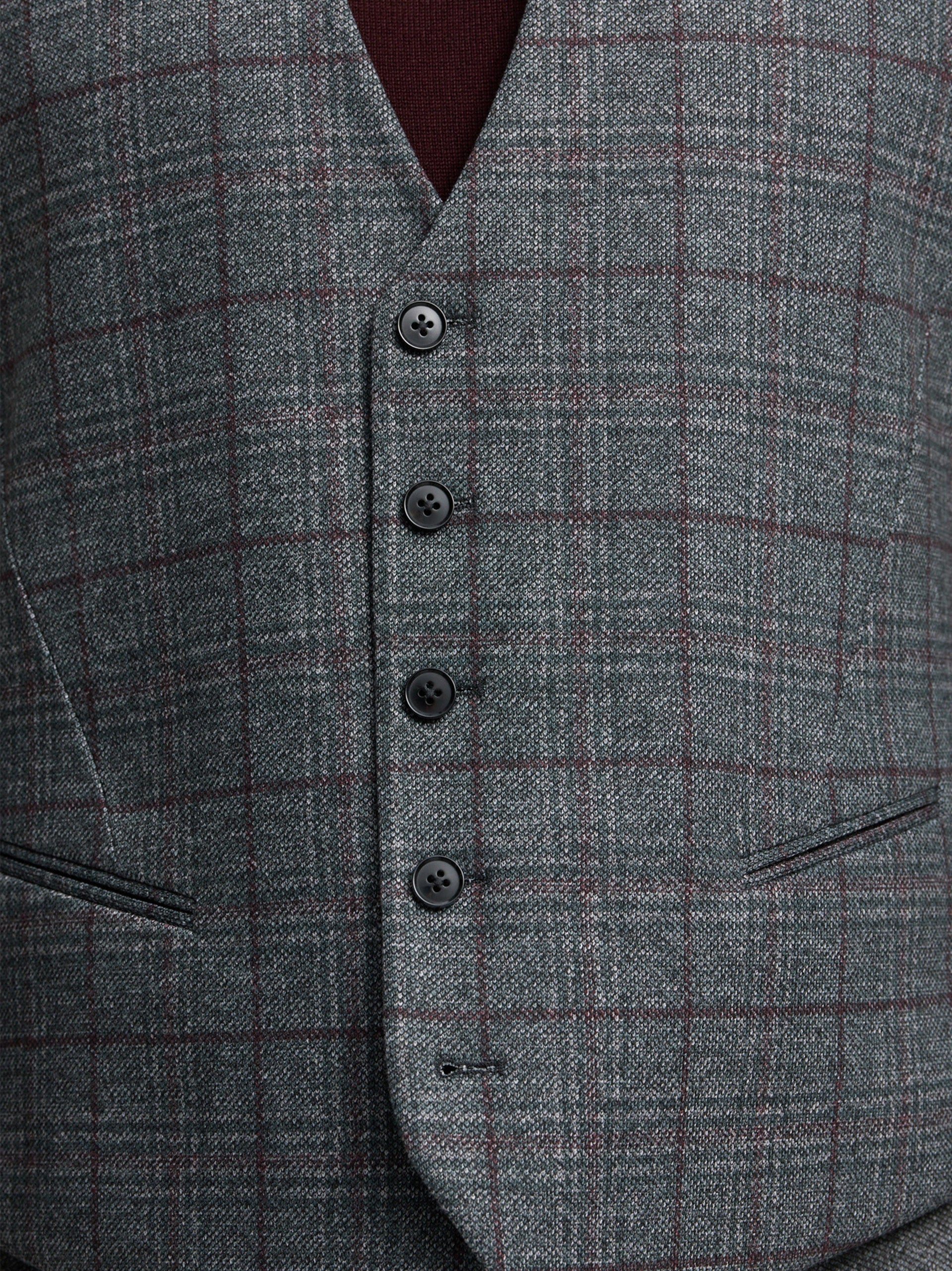 DiWesley Anzugweste Slim Fit | Dk. Grey