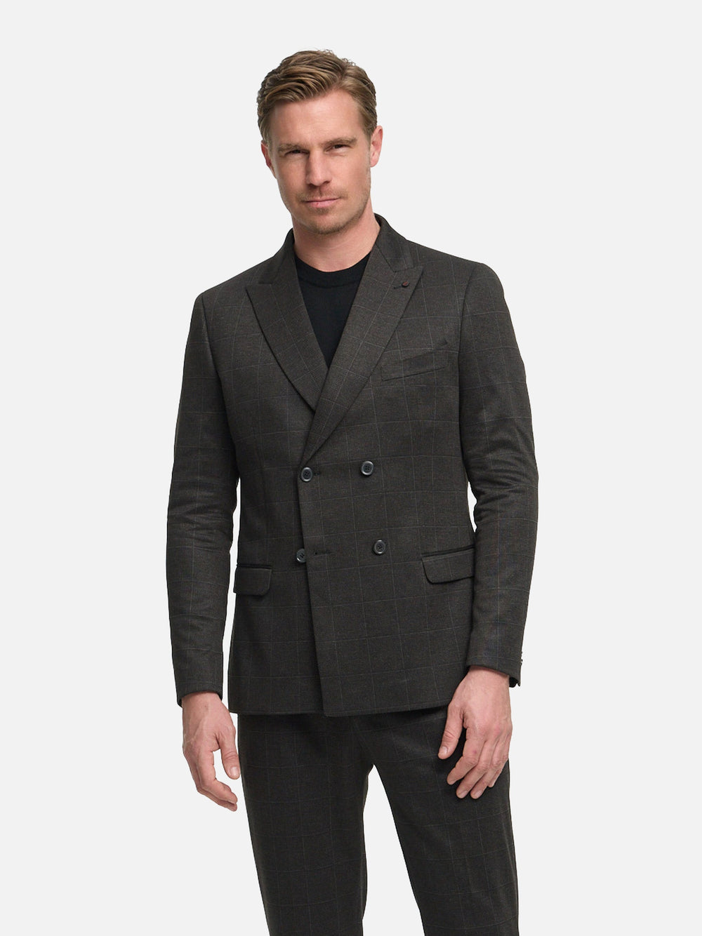 Jersey Anzug Slim Fit | Dk. Brown