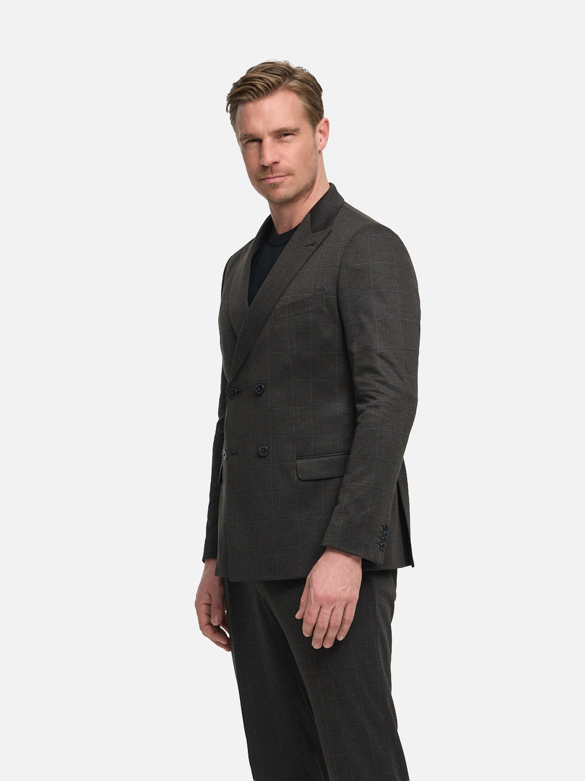 DiHugo Sakko Slim Fit | Dk. Brown