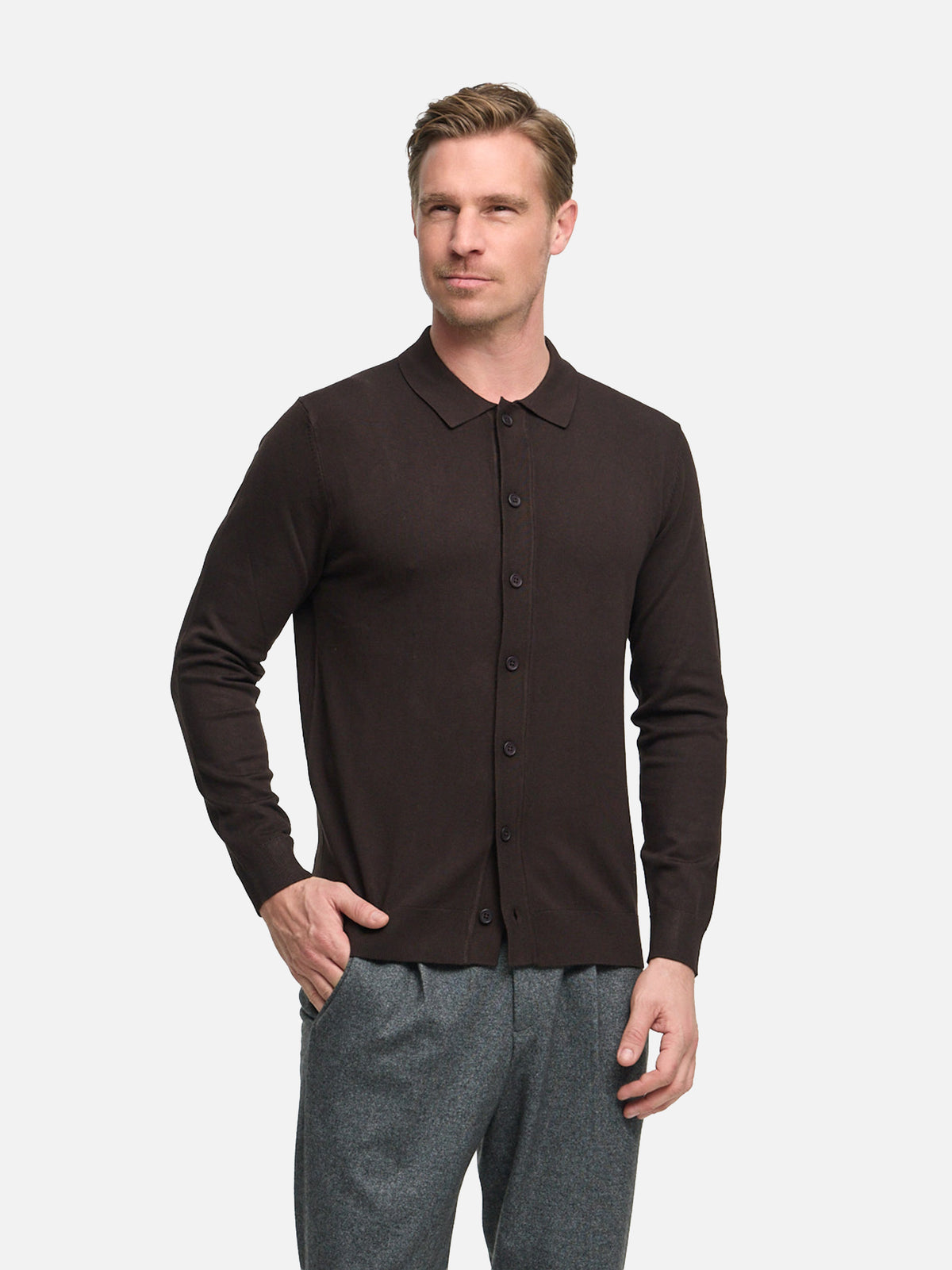 DiLenard Pullover Regular Fit | Dk. Brown