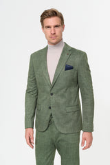Jersey Sakko DiNick 221605-750 — Green, Vorderansicht