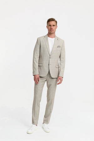DiNick Sakko Slim Fit Lt. Beige – Bestandteil des Anzugs