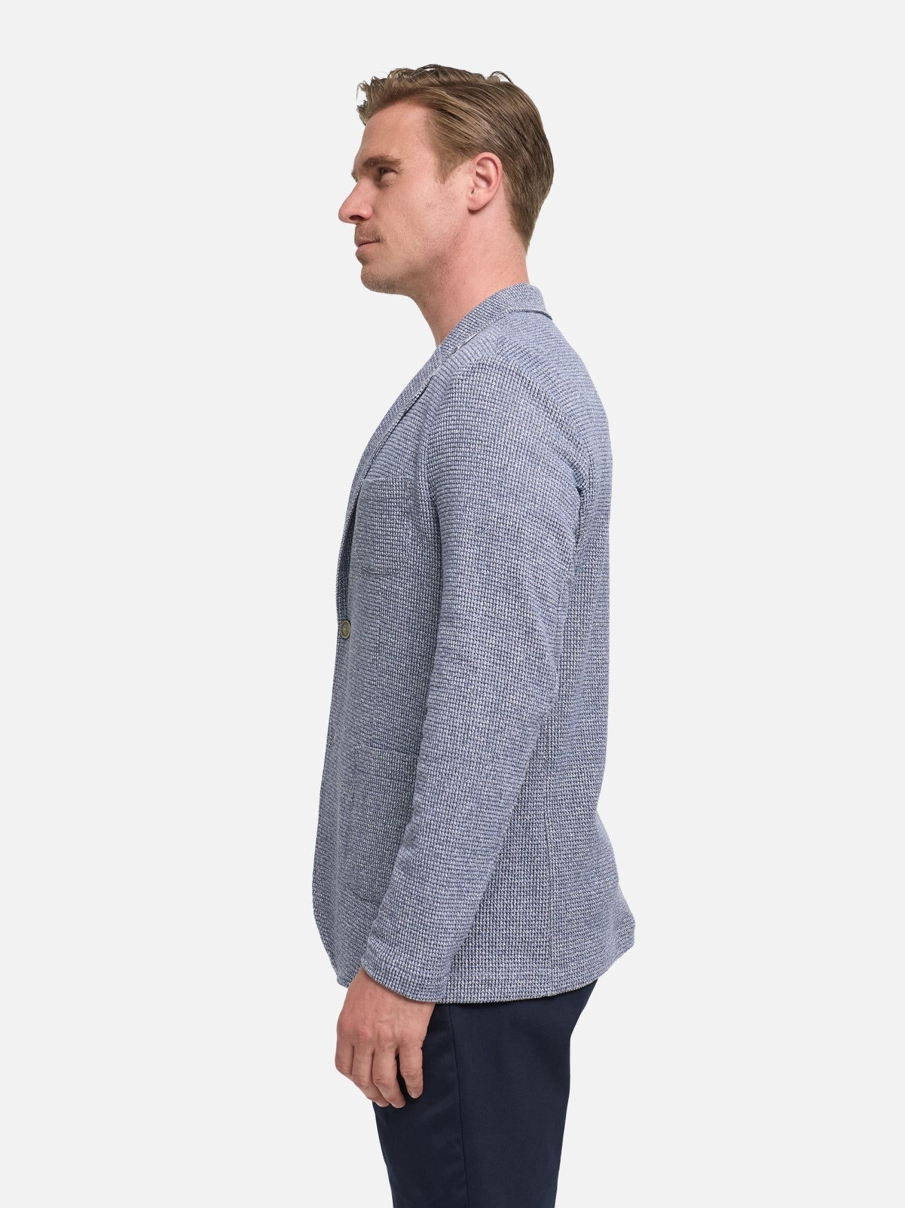 Herren Sakko DiFab in Med. Blue, Seitenansicht