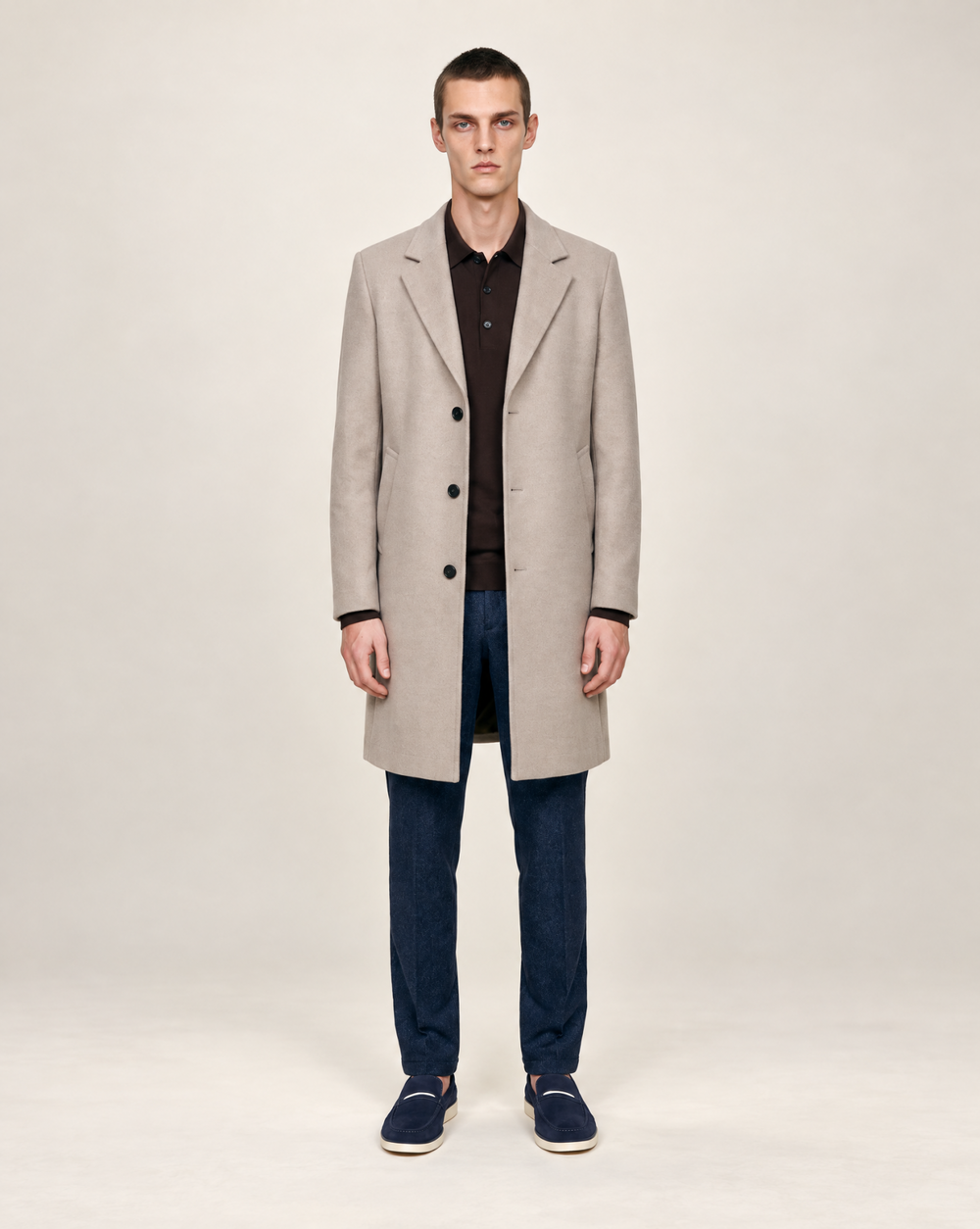 DiOve Mantel Slim Fit | Lt. Beige