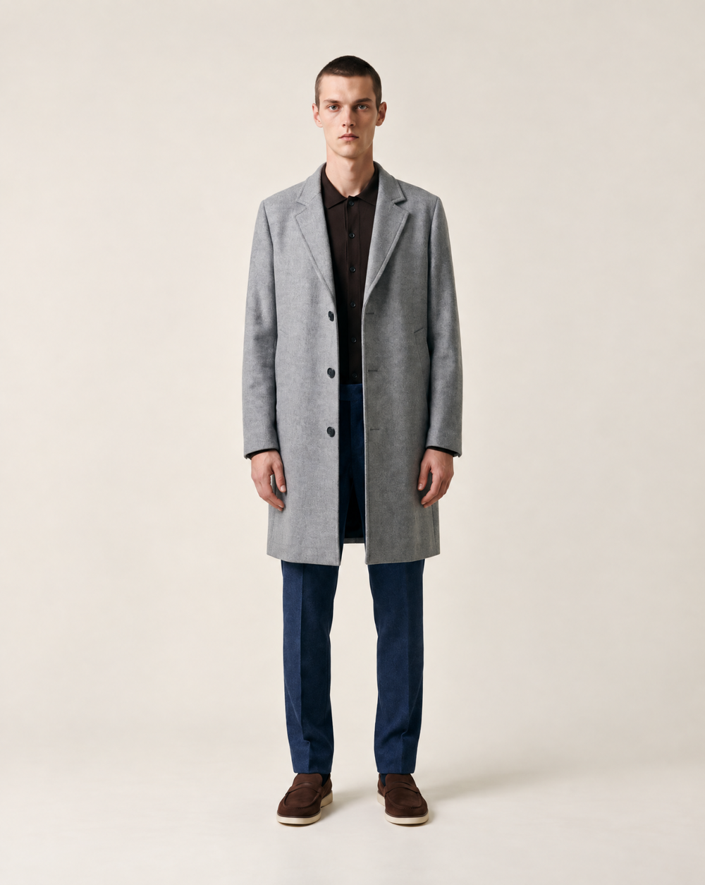 DiOve Mantel Slim Fit | Lt. Grey