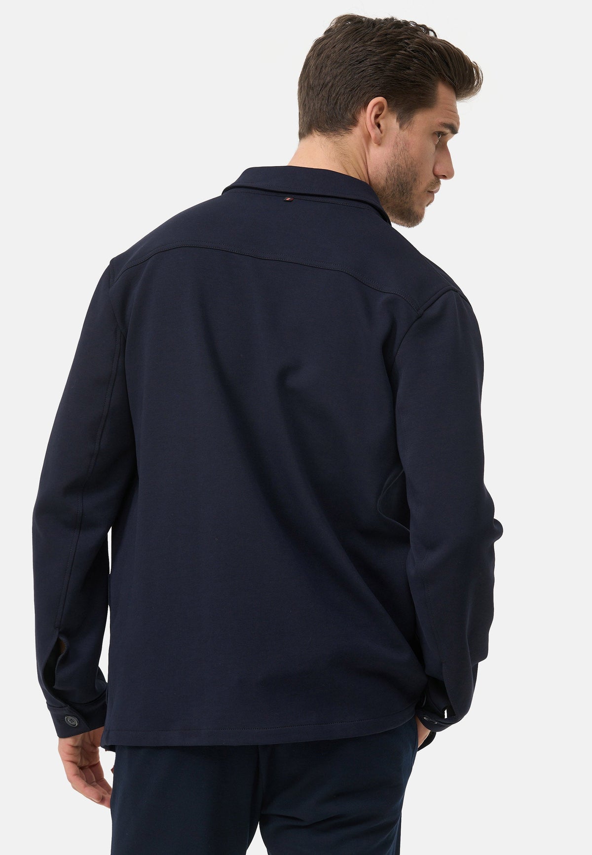 Herren Overshirt DiJohn in Dk. Navy, Seitenansicht