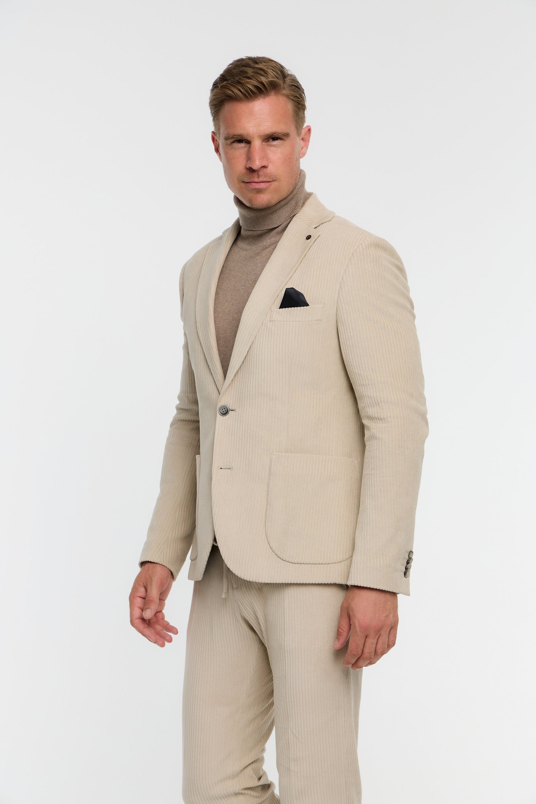 Jersey cord jacket DiNick AT 232619-220 beige