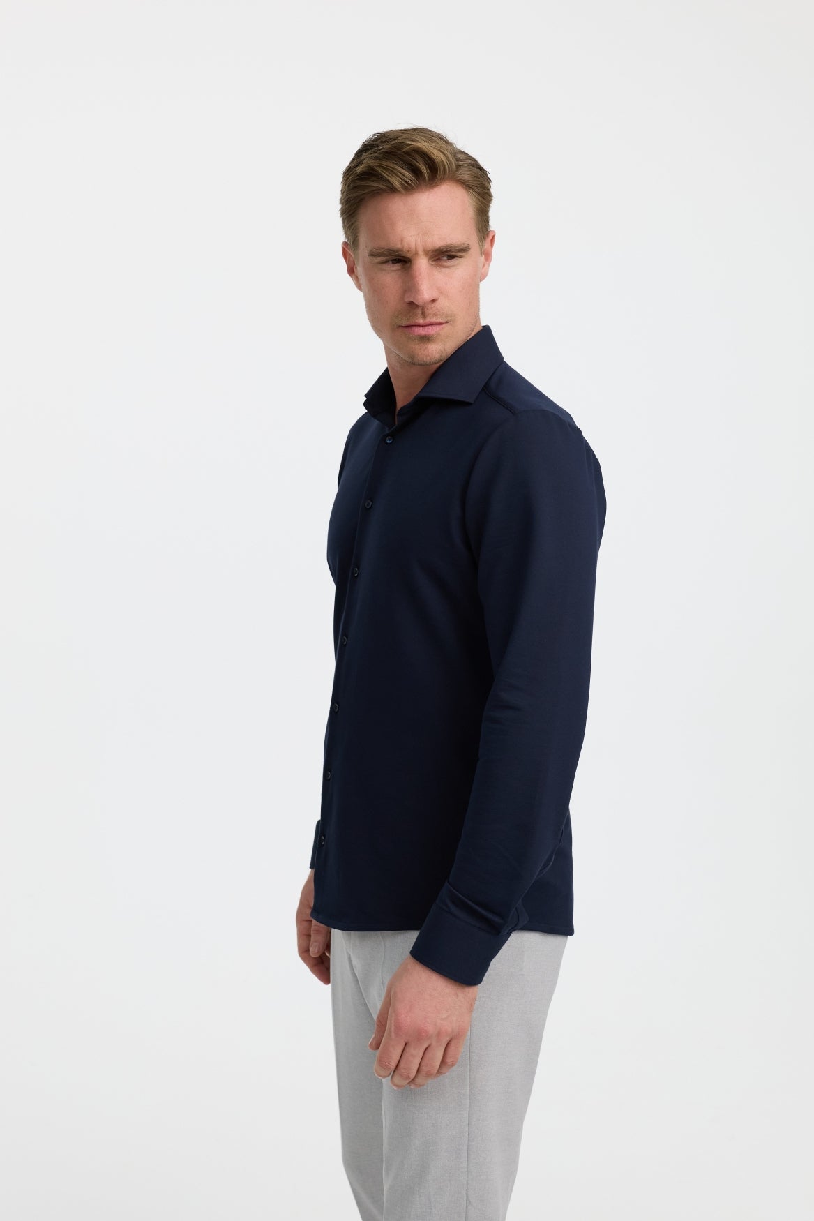 Herren Hemd DiHans in Dk. Navy, Rückansicht