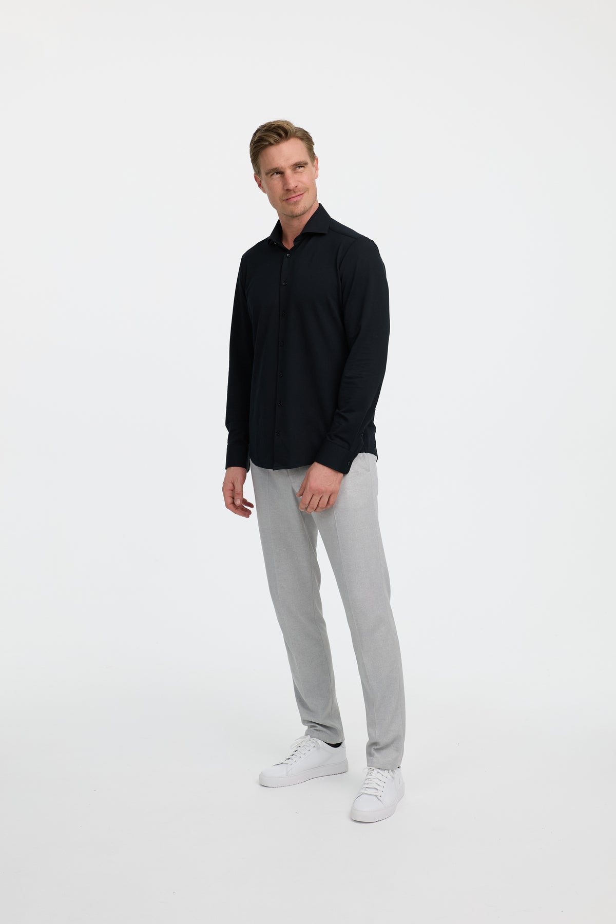 Slim Fit Hemd DiHans Schwarz 251680-900