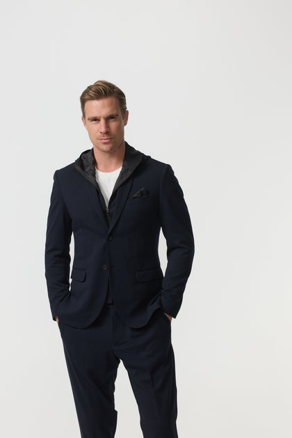 DiJam Hood Sakko Slim Fit | Dk. Navy