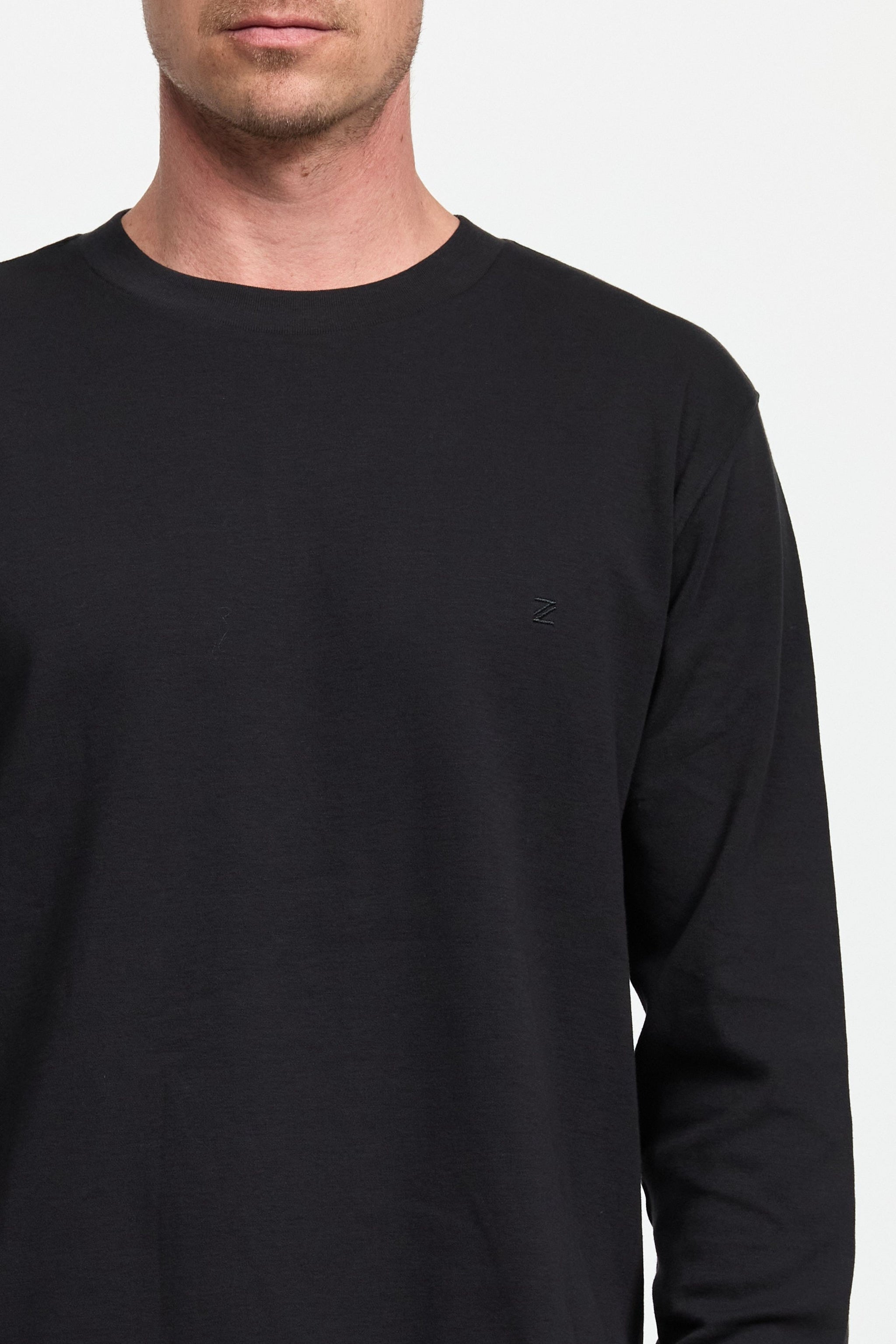 T-shirt met lange mouwen DiOwen 213-900 Zwart 